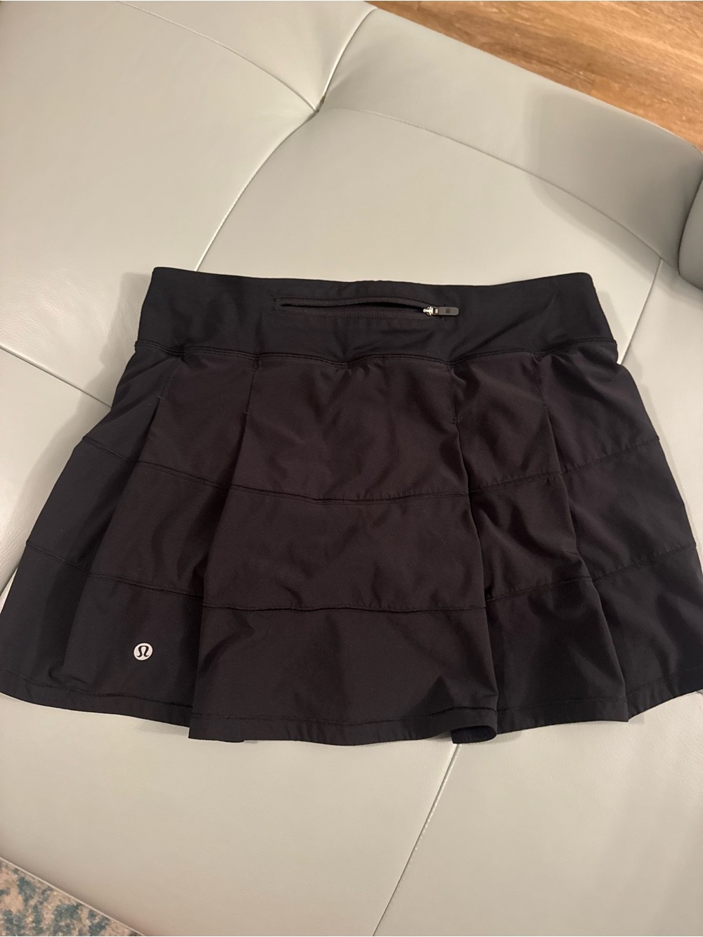 lululemon athletica Black Tennis Skirt with Zip Pocket